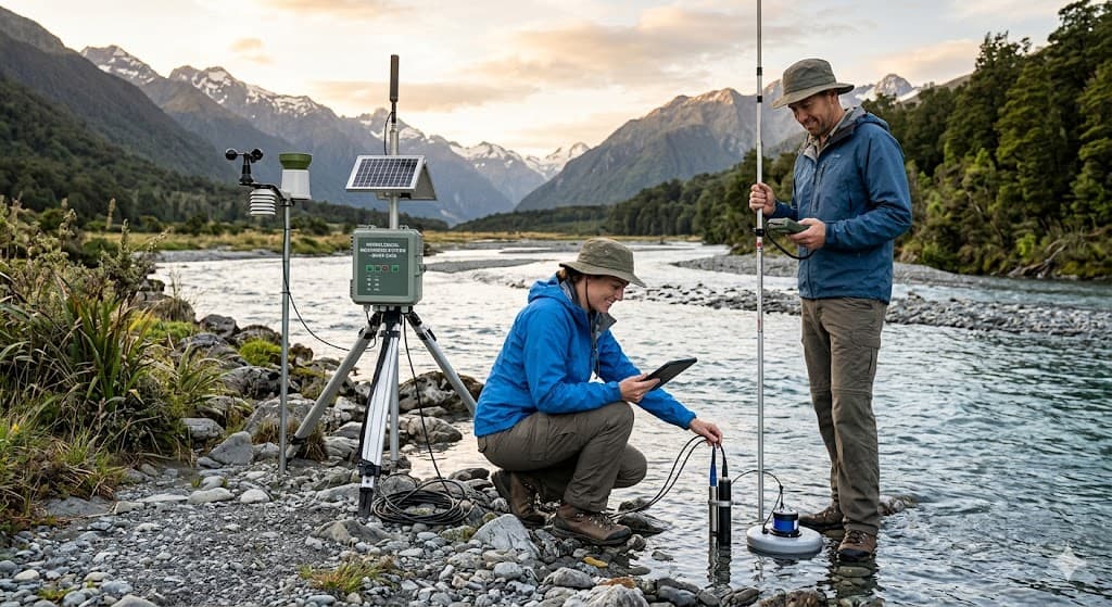 Hydrological field monitoring station